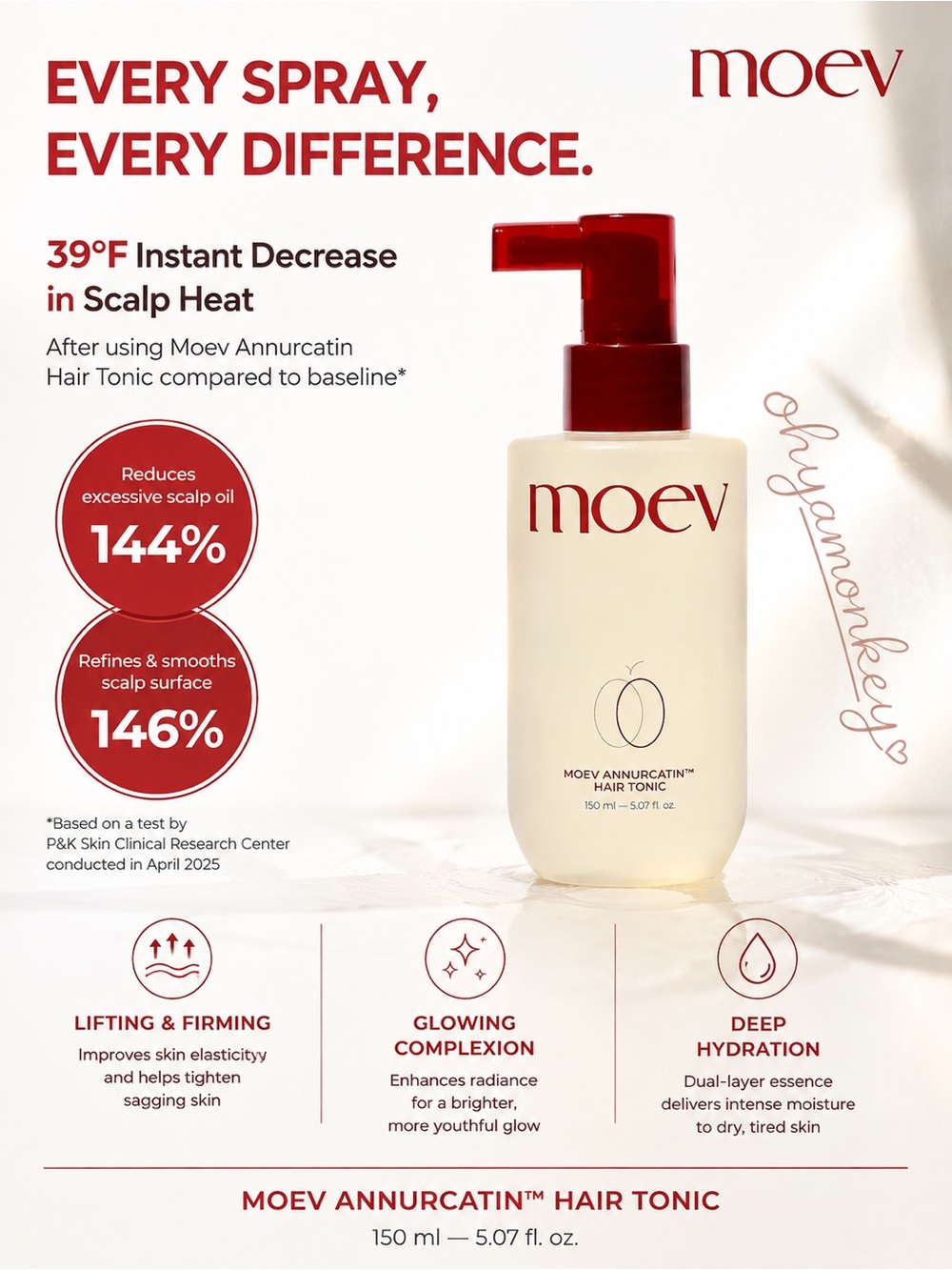 Korean moev Annurcatin Hair Tonic 150ml